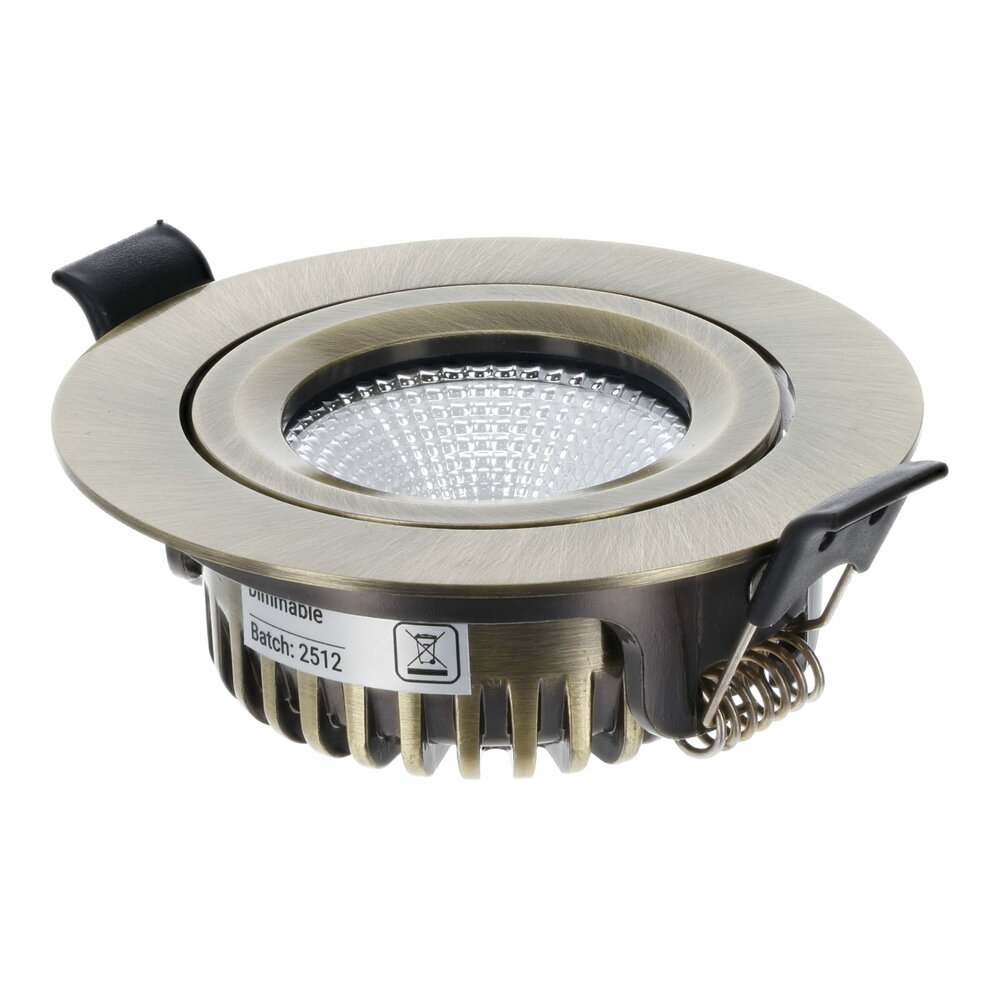 LED Einbauspot slim-fit | 4-6W | Dimmbar | CCT-switch | IP65 | Bronze