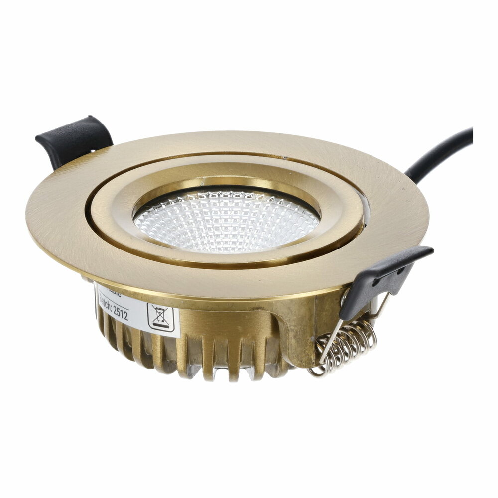 LED Einbauspot slim-fit | 4-6W | Dimmbar | CCT-switch | IP65 | Messing