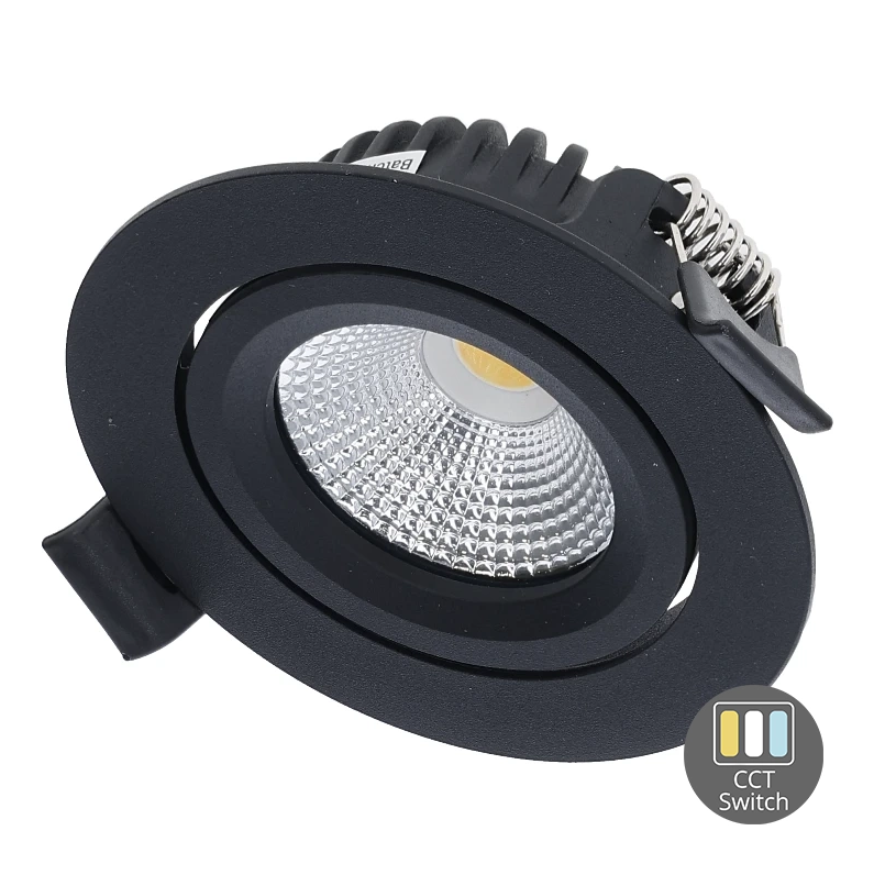 LED Einbauspot slim-fit | 4-6W | Dimmbar | CCT-switch | IP65 | Schwarz