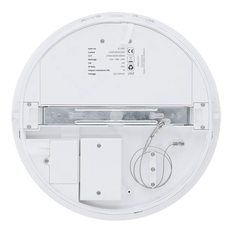 Led plafonni&egrave;re Nomos | &Oslash;280 | 13-18-24W | CCT-switch | IP54