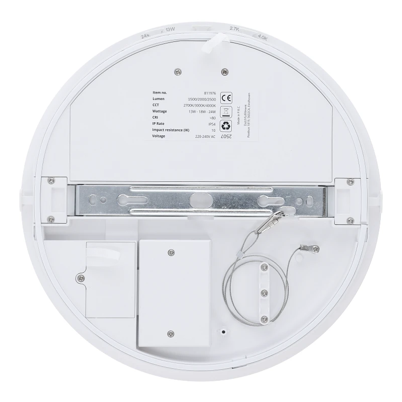 Led plafonni&egrave;re Nomos Pro | &Oslash;280 | 13-18-24W | CCT-switch | IP54 | Dimbaar