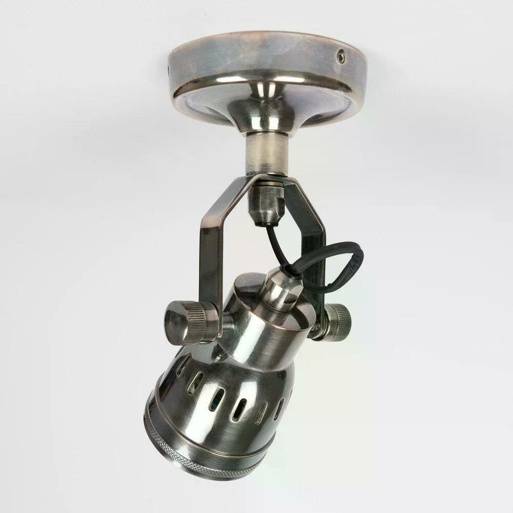 Aufbauspot Indigo Antik Silber | Silber | 11 cm