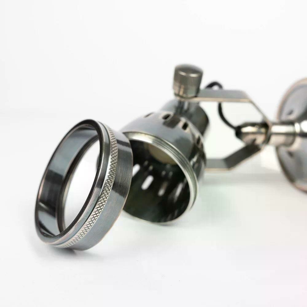 Aufbauspot Indigo Antik Silber | Silber | 11 cm