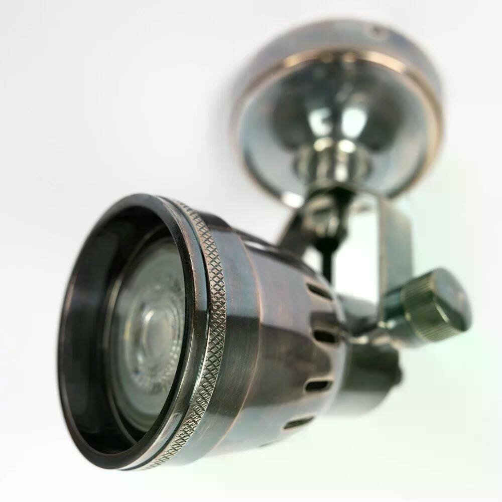 Aufbauspot Indigo Antik Silber | Silber | 11 cm