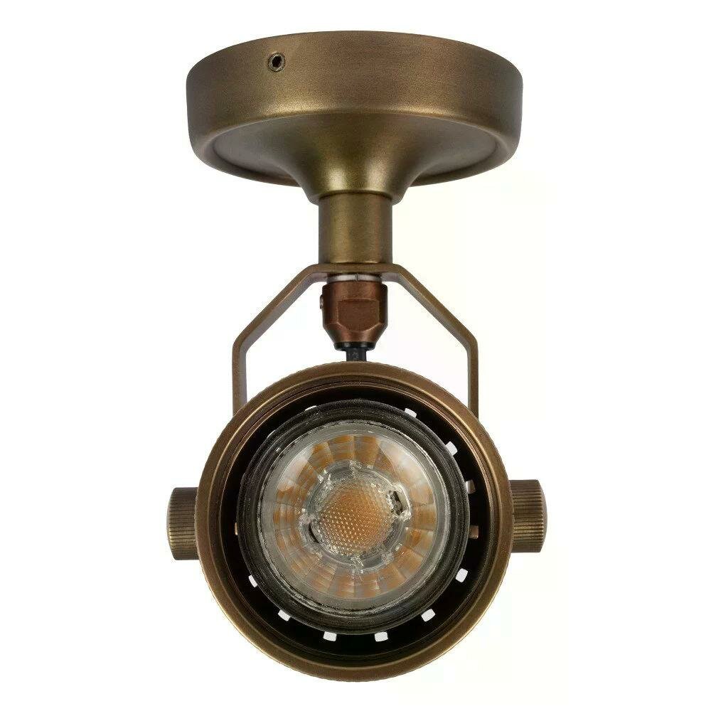 Indigo Wandleuchte/Deckenspot | Messing | H: 11 cm