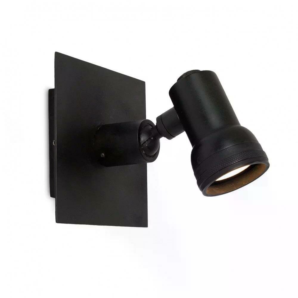 Indigo Mini Wirbel Wandlampe | Schwarz | GU10