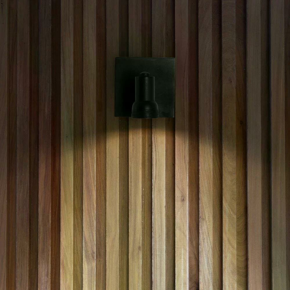 Indigo Mini Wirbel Wandlampe | Schwarz | GU10