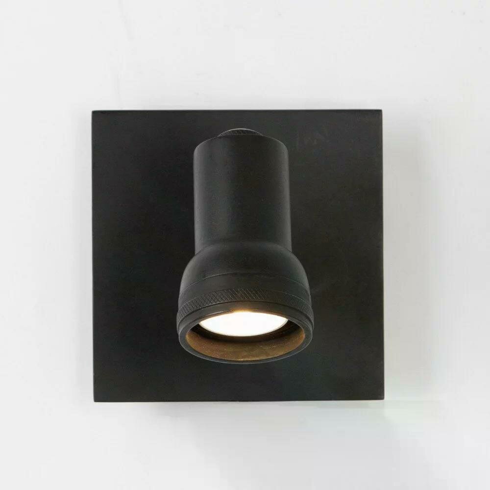 Indigo Mini Wirbel Wandlampe | Schwarz | GU10