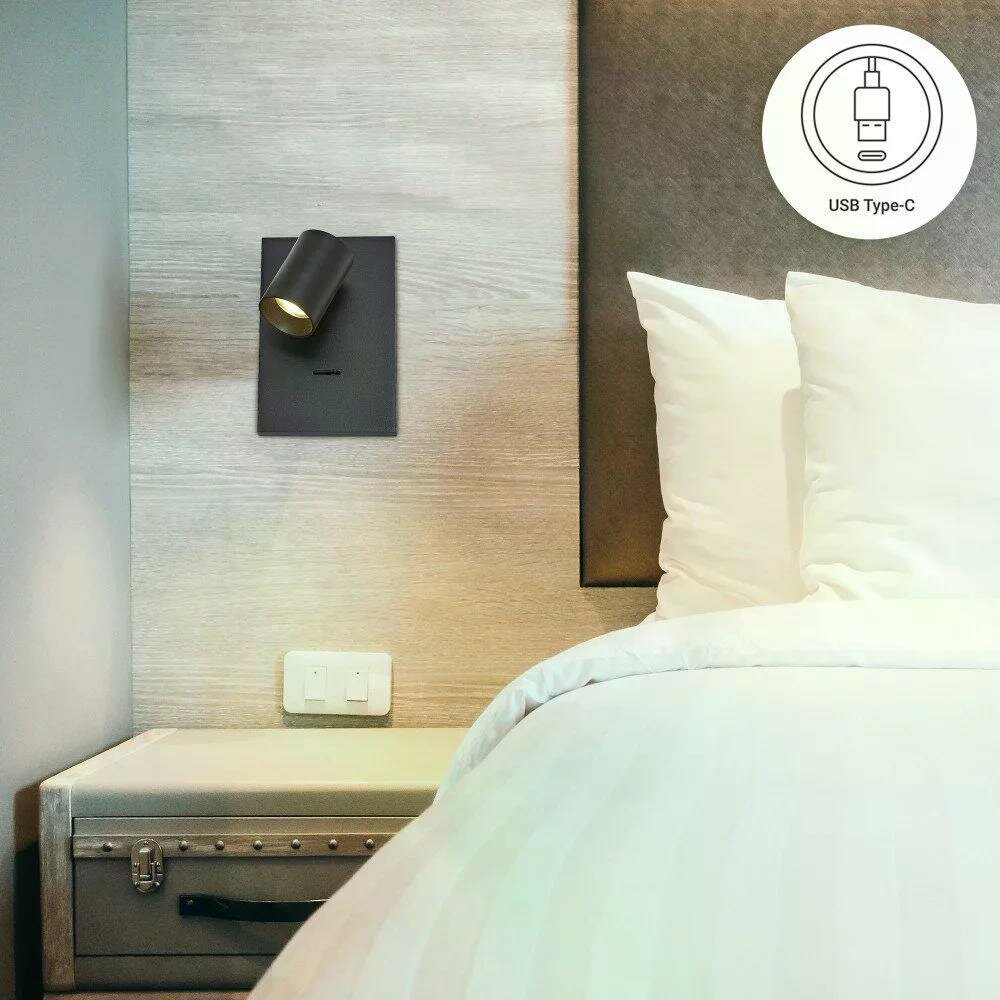 Mila Wandleuchte | schwarz | 22 cm