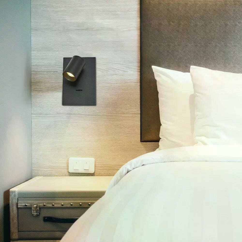 Mila Wandleuchte | schwarz | 22 cm