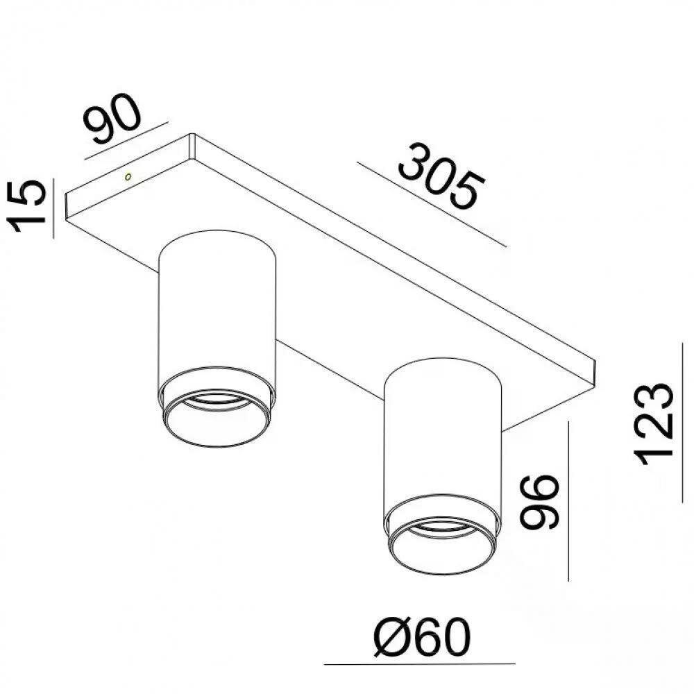 Scott 2 surface-mounted spot | gun metal | GU10