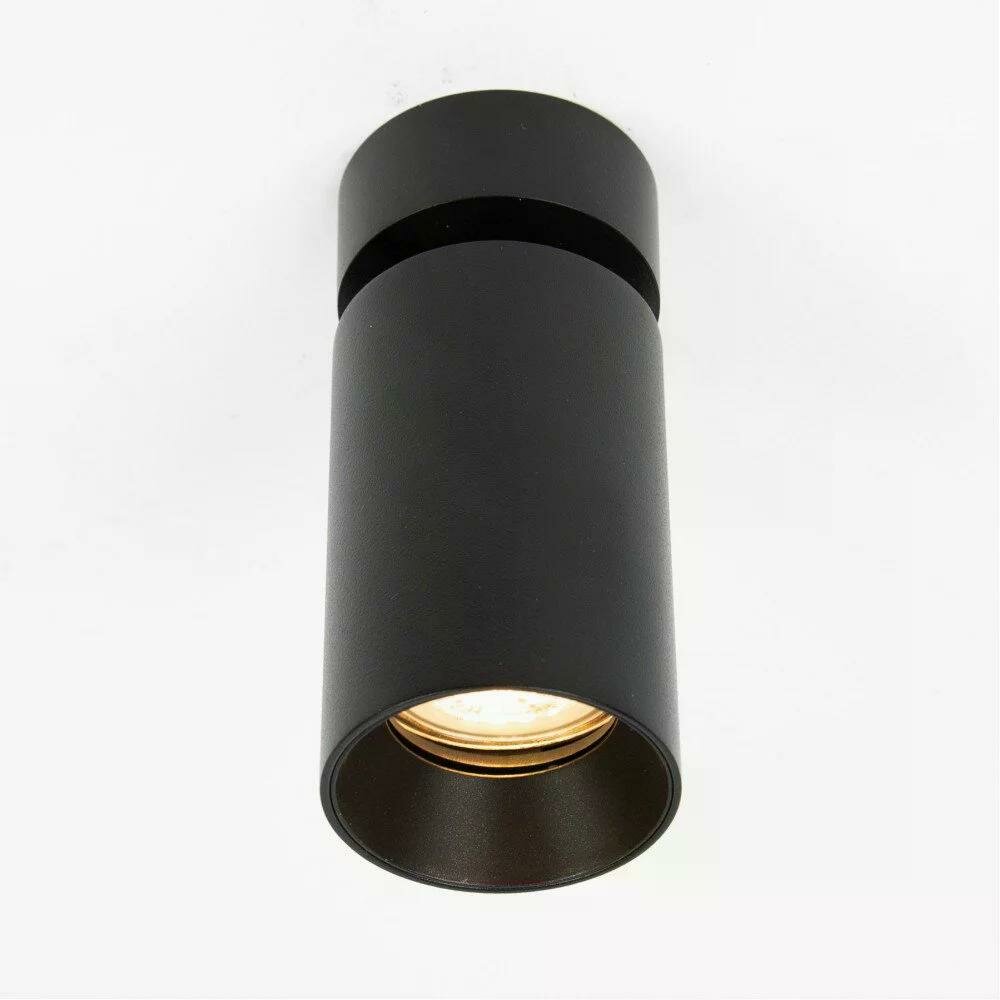 Mila 1 Rond Opbouwspot | zwart | GU10