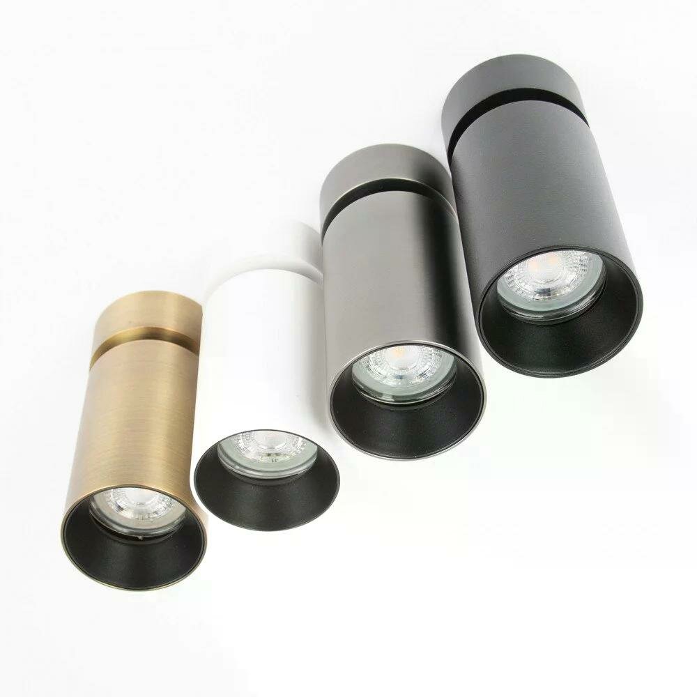 Mila 1 Round Surface-mounted Spotlight | white | GU10