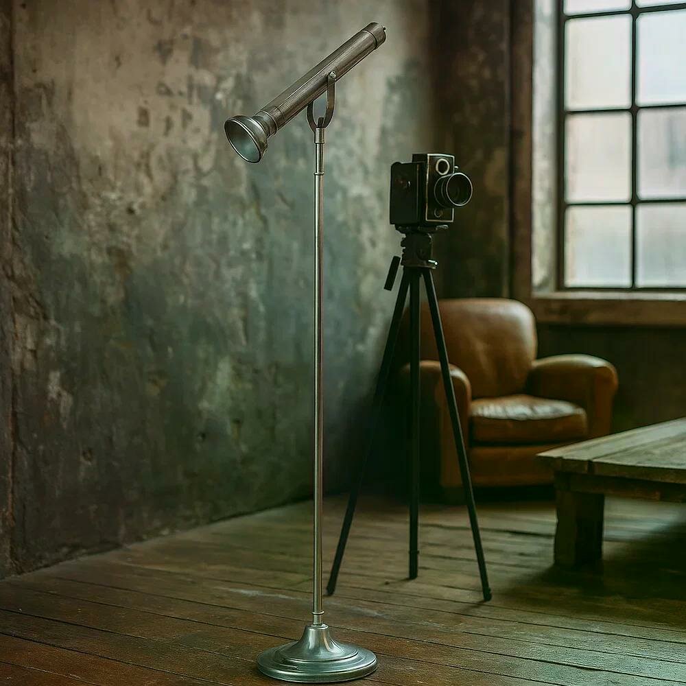 Stehlampe Torch | Silber | 132 cm