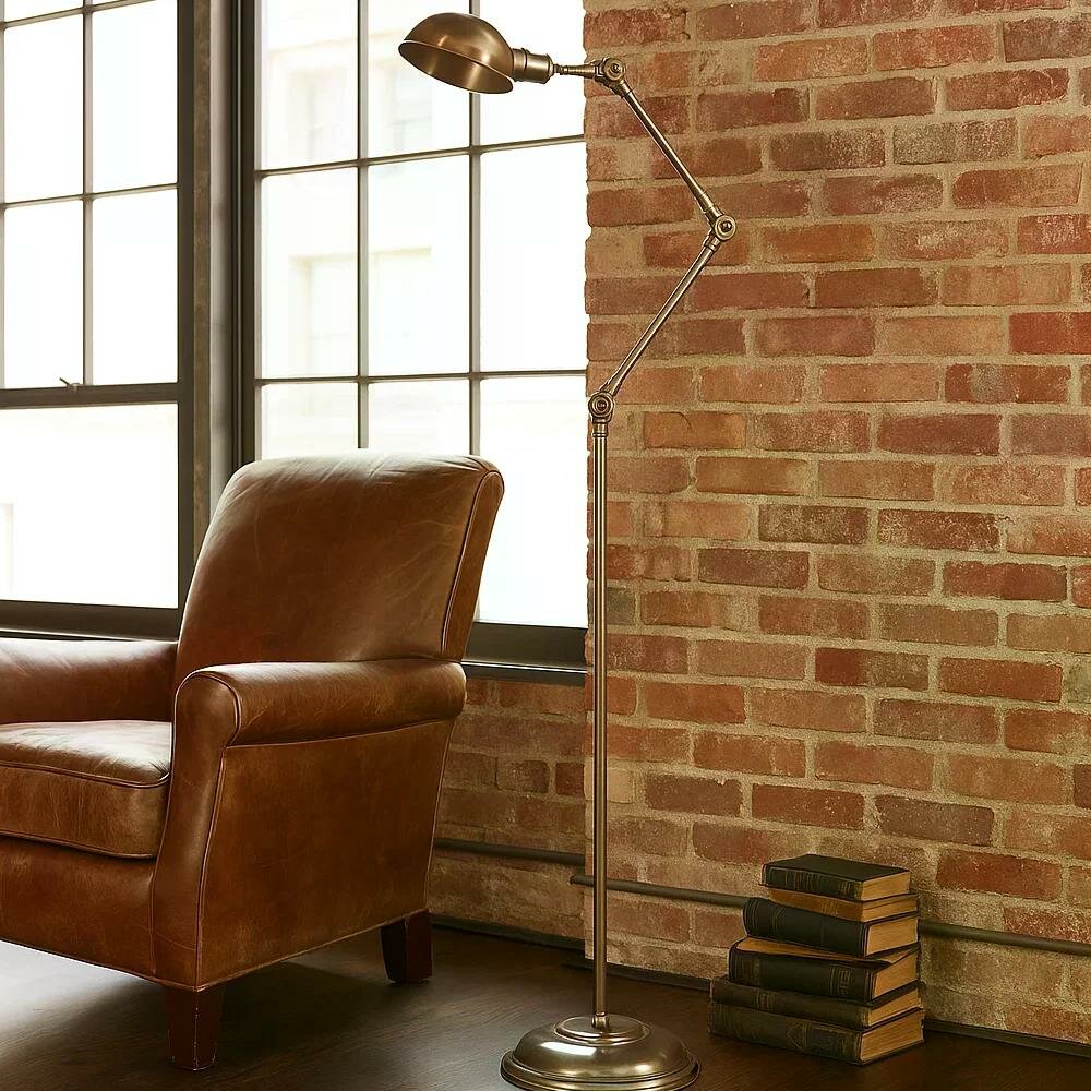 Nova Stehleuchte | antikes Messing | 150 cm