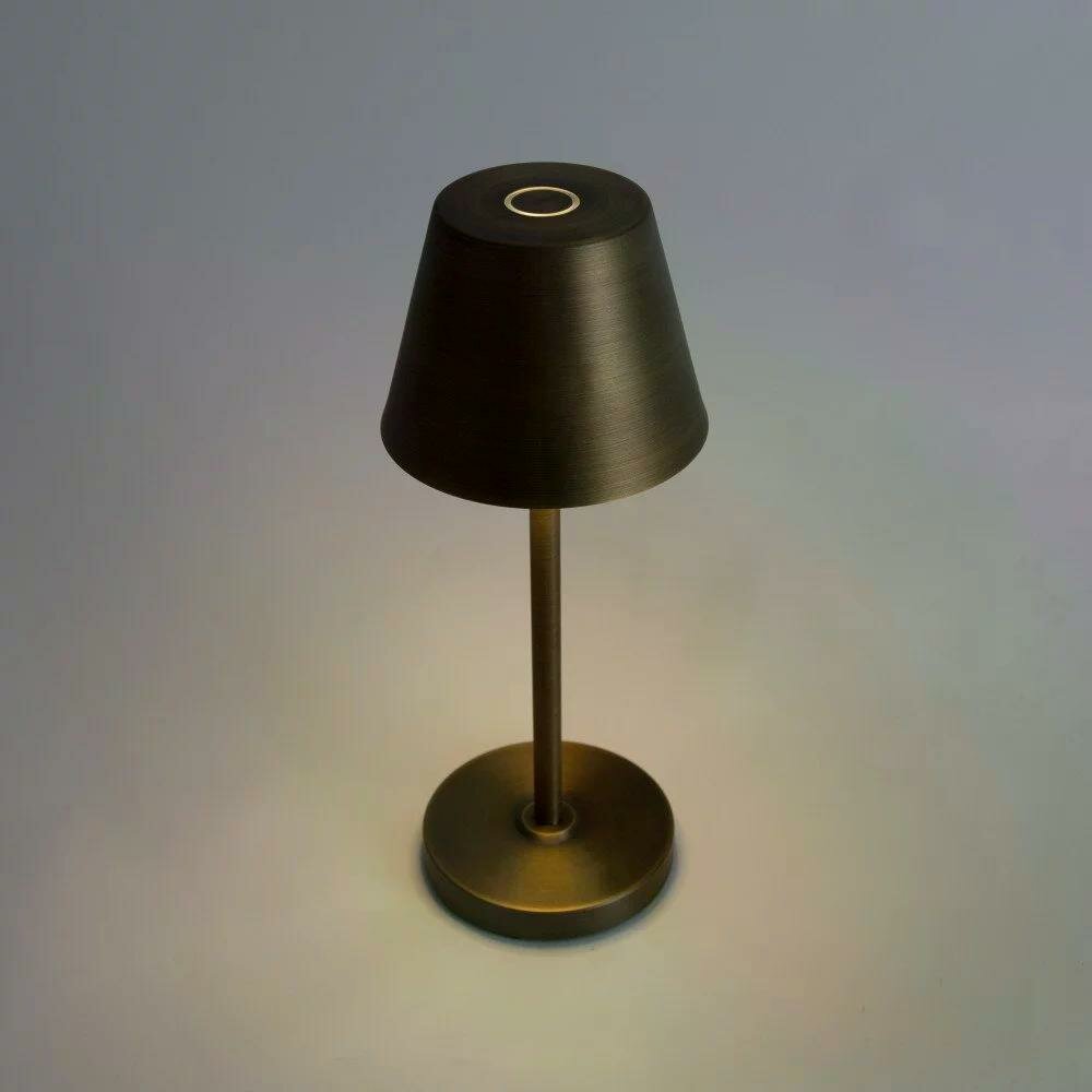 Bistro Tischlampe | Bronze | H: 28 cm