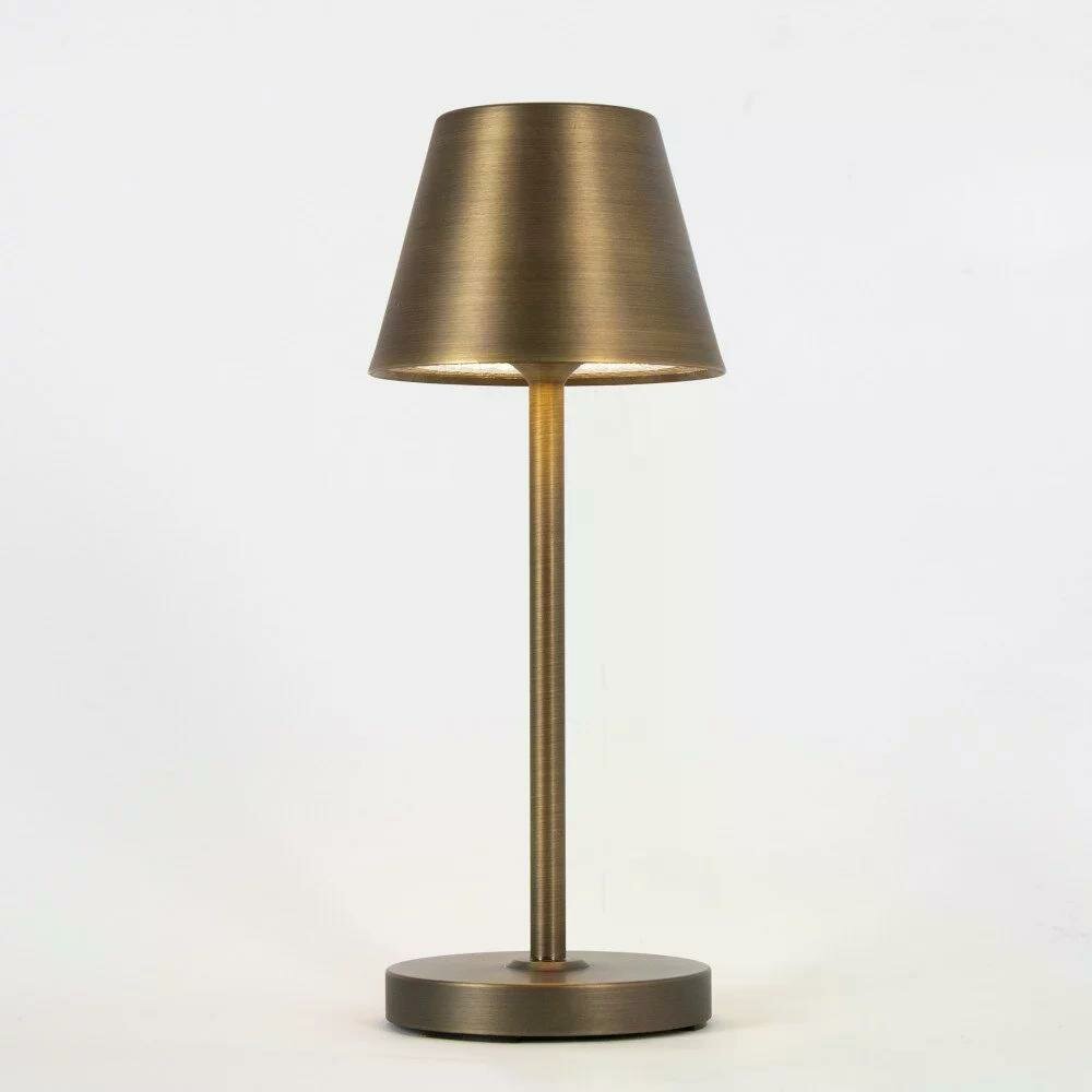 Bistro Tischlampe | Bronze | H: 28 cm