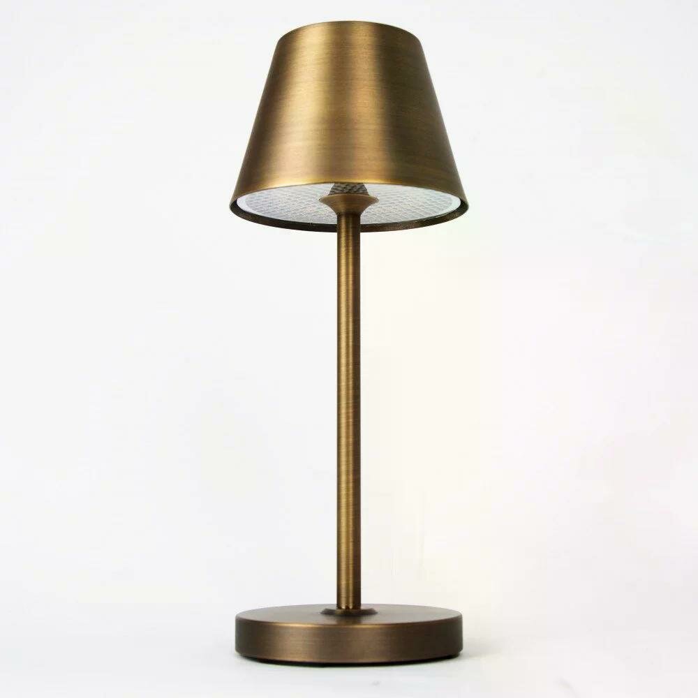 Bistro Tischlampe | Bronze | H: 28 cm