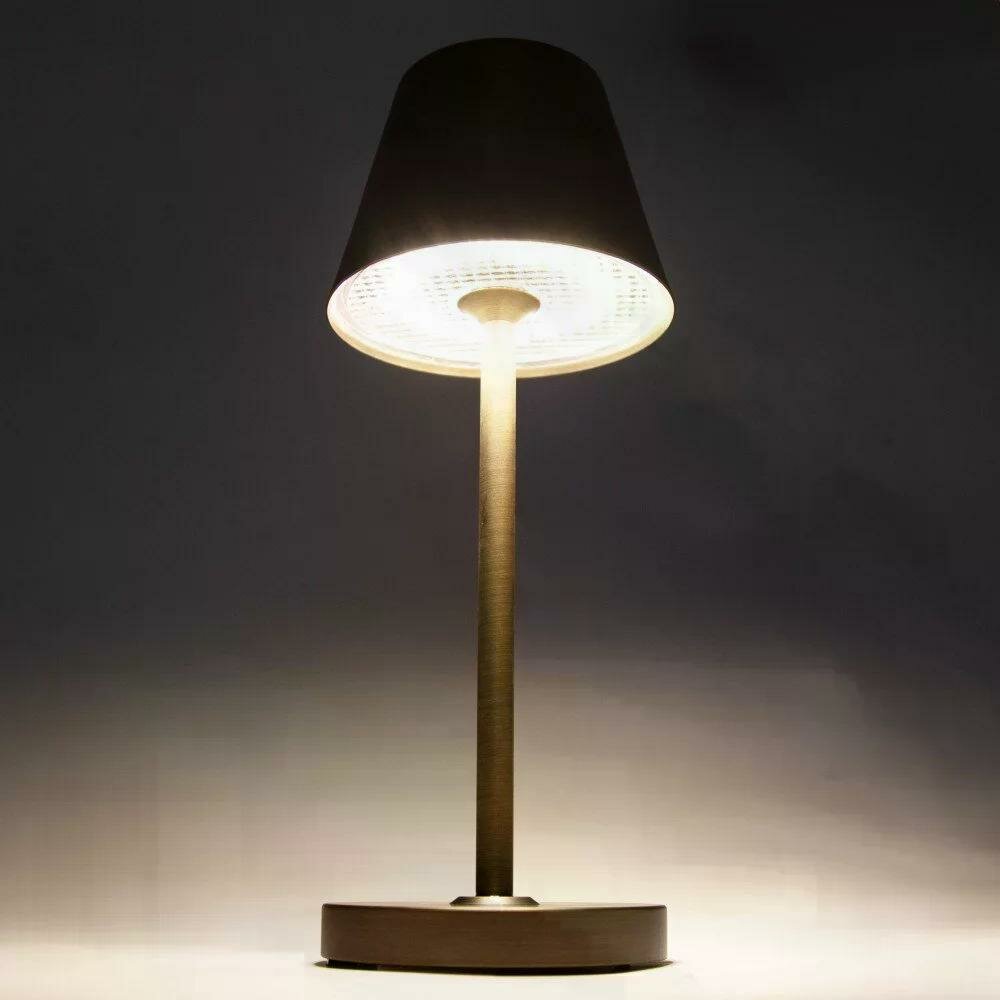 Bistro Tischlampe | Bronze | H: 28 cm
