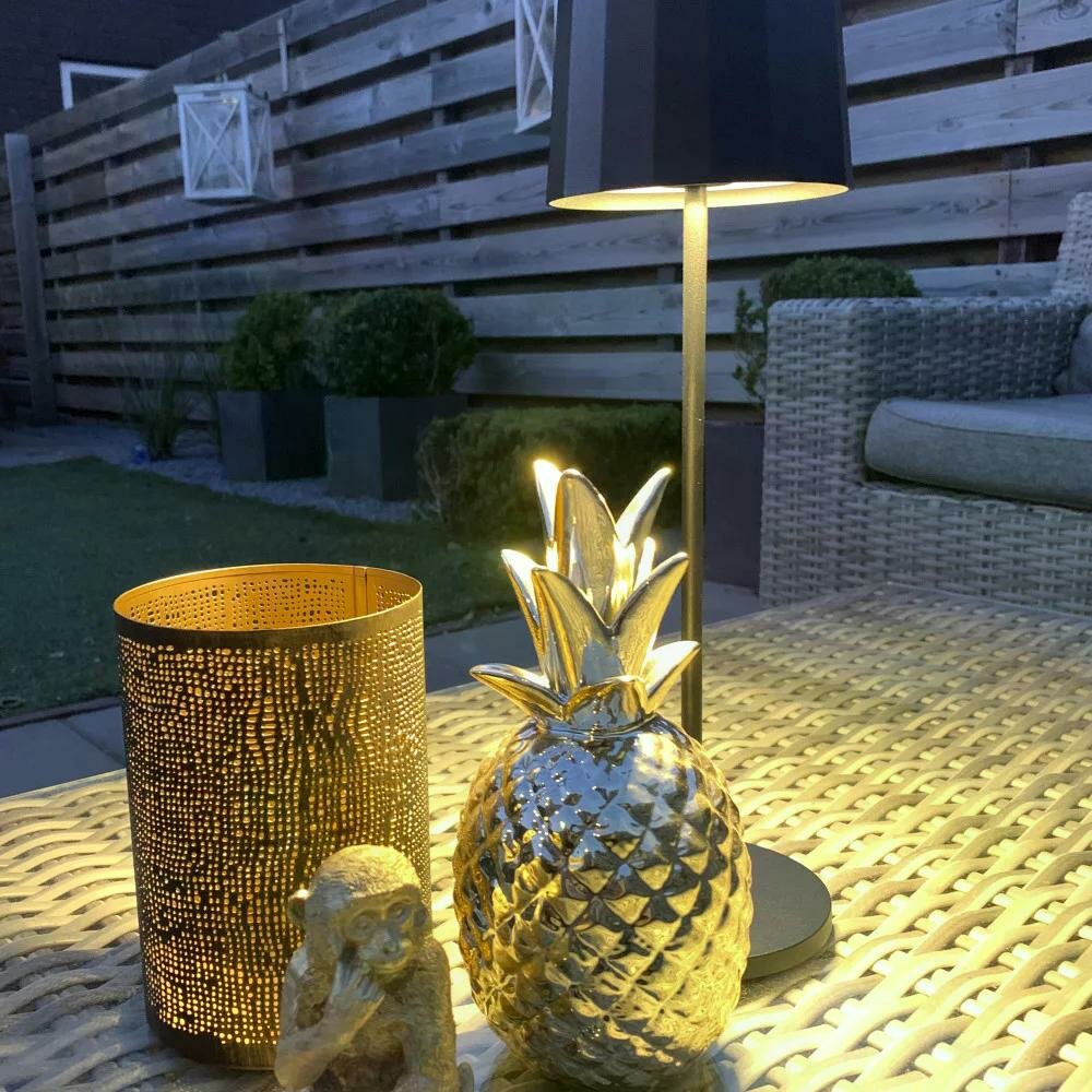 Lido Wiederaufladbare LED-Tischleuchte | wei&szlig; | 35 cm