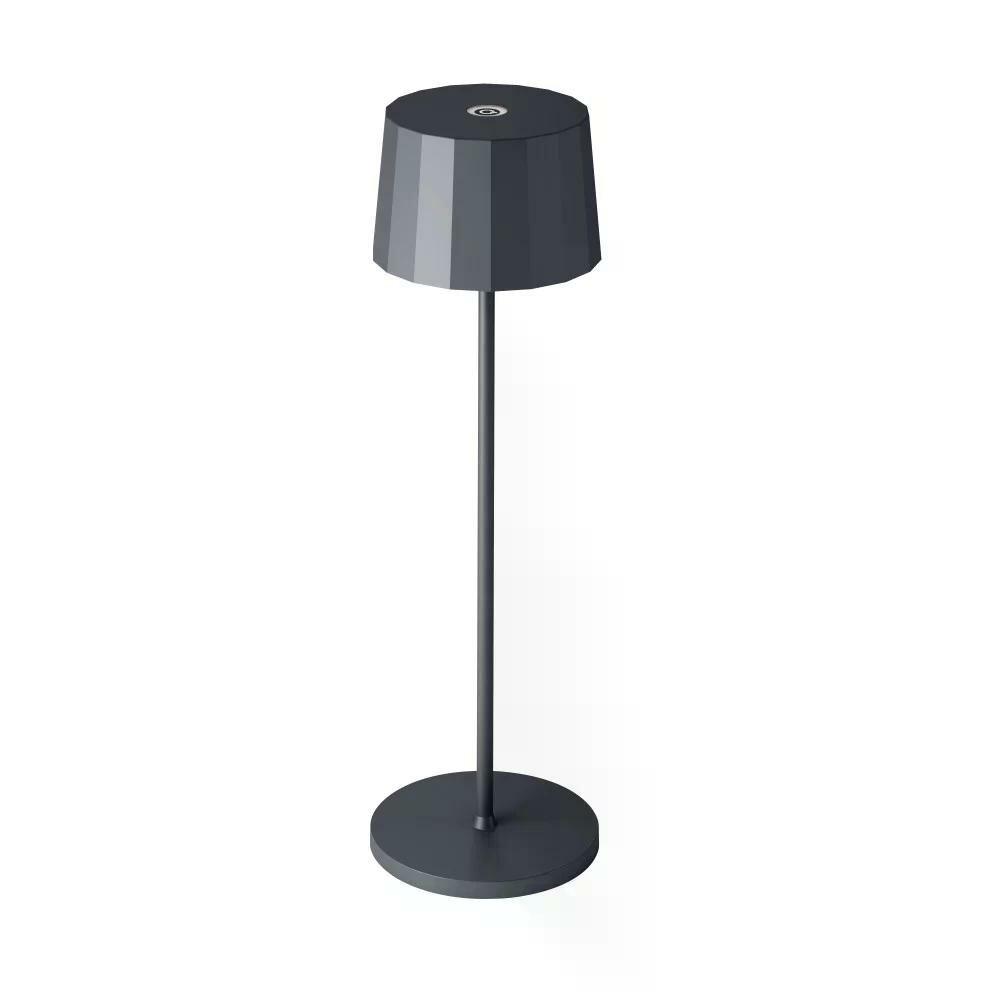 Lido Wiederaufladbare LED-Tischlampe | anthrazit | H: 35,30cm