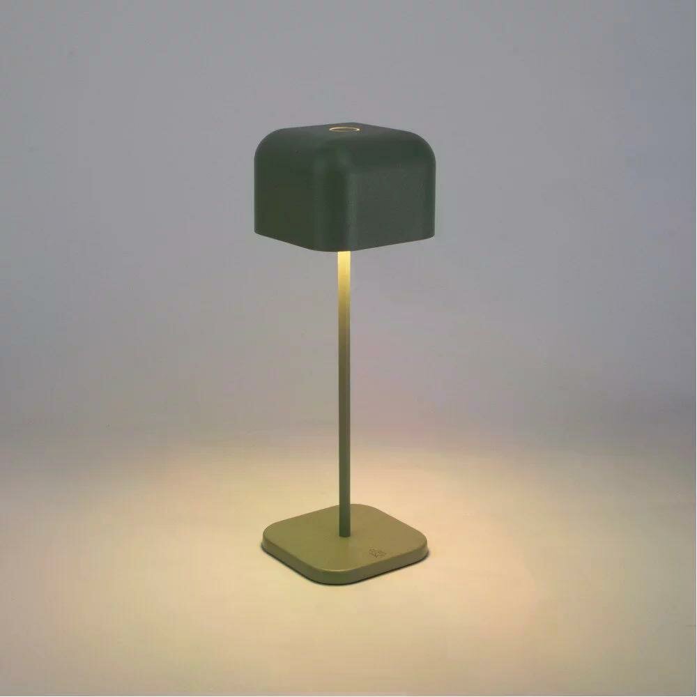 Cabo Tischlampe | Gr&uuml;n-Grau | 30 cm