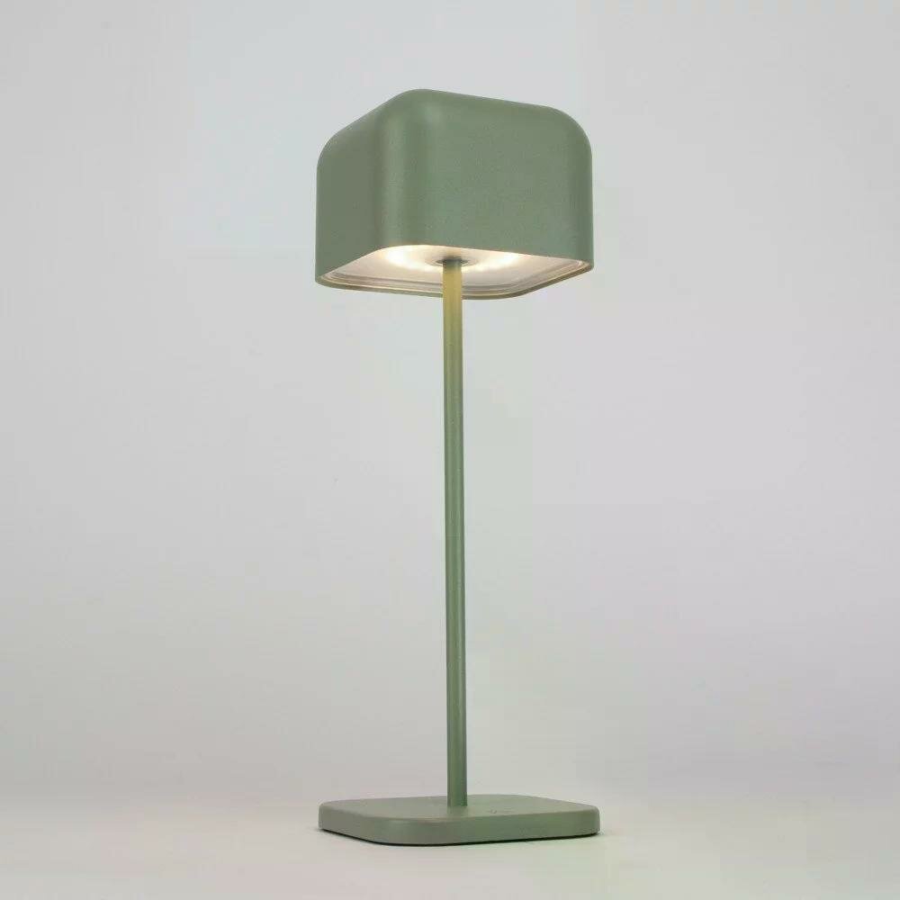 Cabo Tischlampe | Gr&uuml;n-Grau | 30 cm