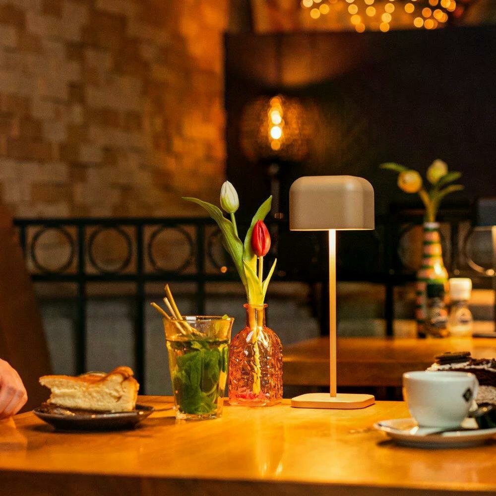 Cabo Tischleuchte | beige | H: 30 cm