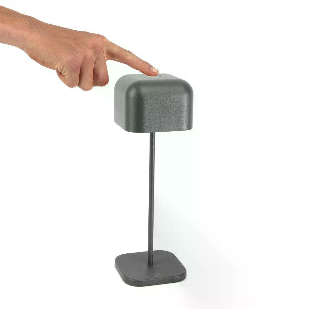 Kleine Cabo-Tischlampe | Anthrazit | 20 cm