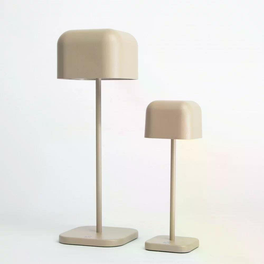 Cabo Tischlampe | Matt Grau Beige | 20 cm