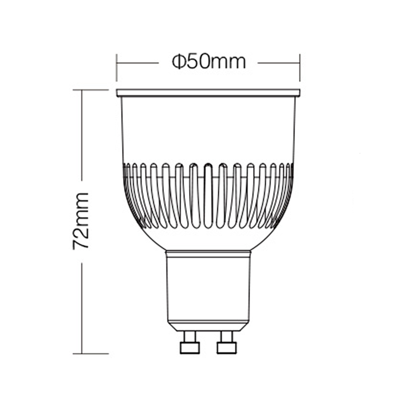 Mi-Light GU10 Spot 6W CCT | Slimme en Dimbare Verlichting