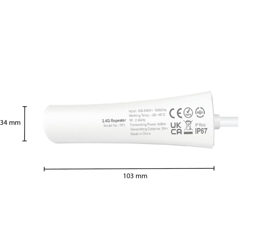 Mi-Light RF Repeater | Signaalversterker | Bediening van Meerdere Lampen