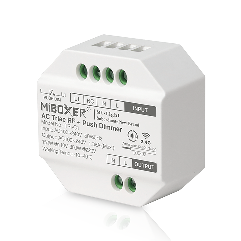 Mi-Light draadloze TRIAC LED Dimmer | 300W | Knippervrije Verlichting