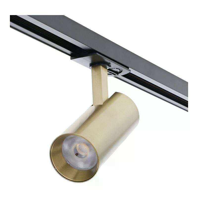 1-phase track spotlight | Brass | 10W | Dimmable | CCT switch