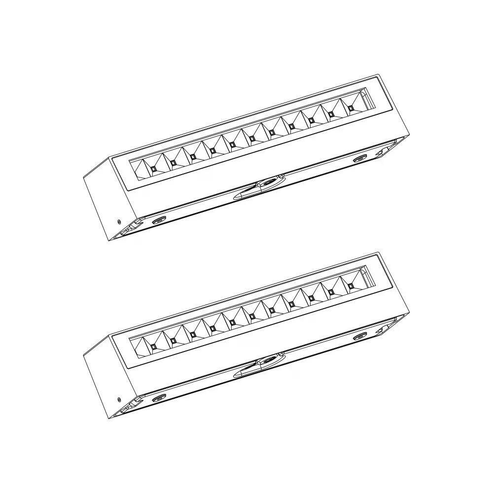 Wandleuchte Score L Up &amp; Down | Schwarz | 18W | 3000K | IP54