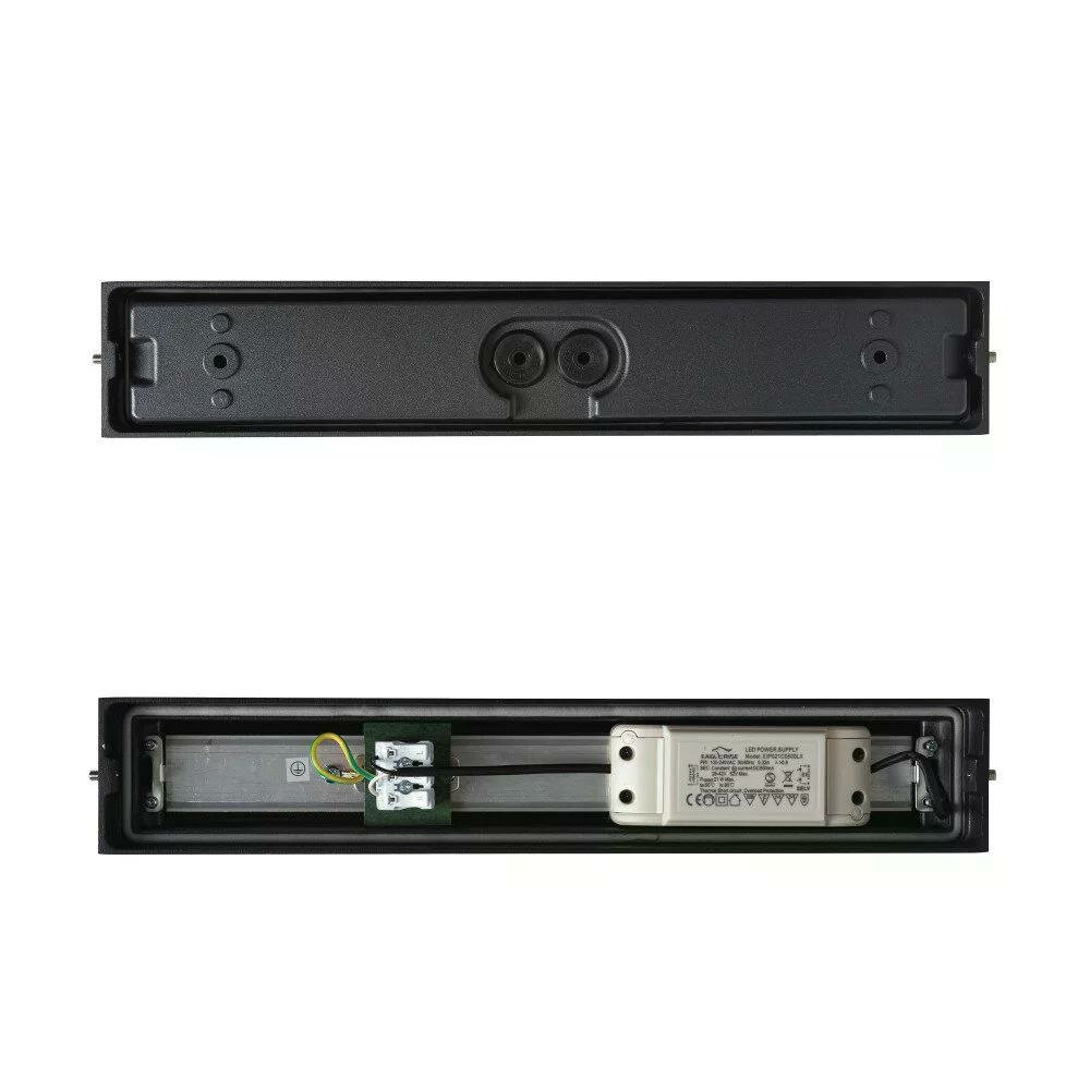 Wandleuchte Score L | Schwarz | 9W | 3000K | IP54