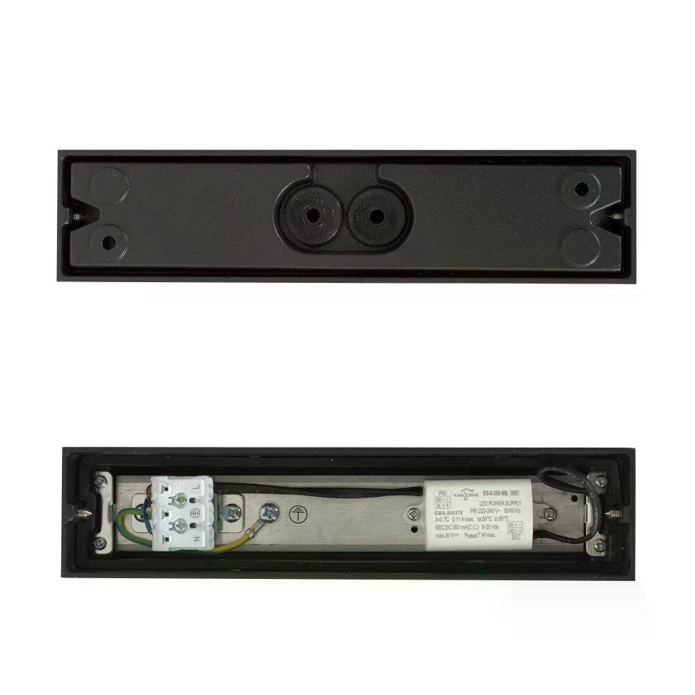 Wandleuchte Score M | Schwarz | 8W | 3000K | IP65