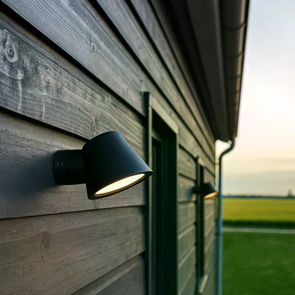Wandleuchte Vita Cup | Mattschwarz | GU10