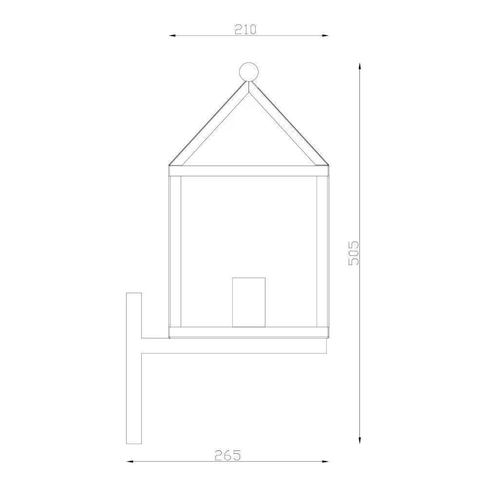 Wandleuchte Bloemendaal | Schwarz