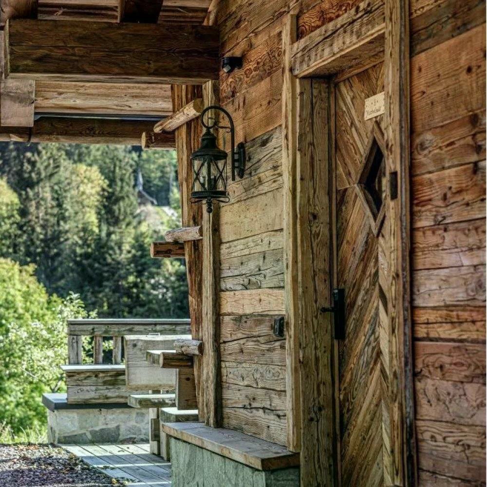 Wandleuchte Romantica 3-flammig | Rustikal braun