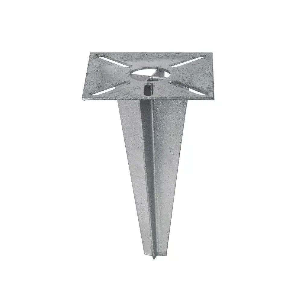 Erdspie&szlig; Verankerung quadratisch | Verzinkt | 20cm