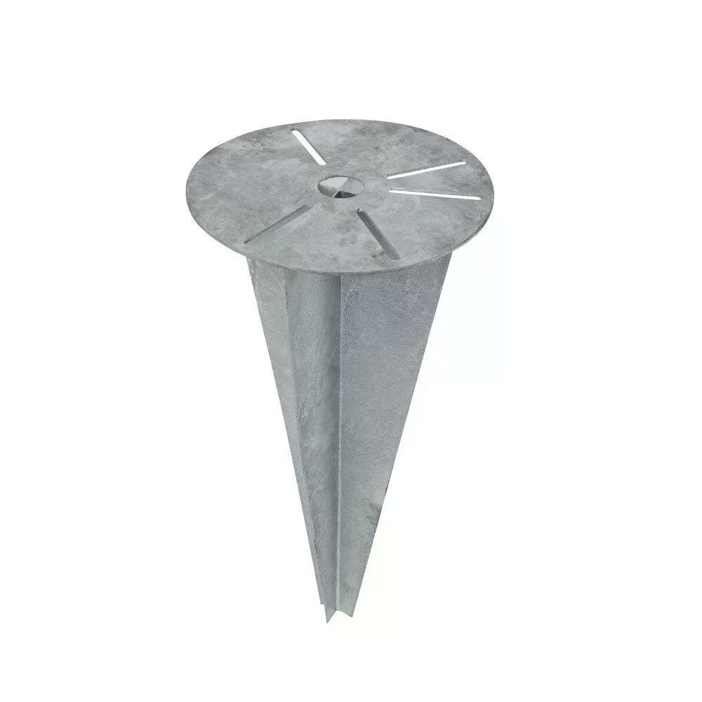 Erdspie&szlig; Verankerung Mini | Verzinkt | &Oslash;18,5cm