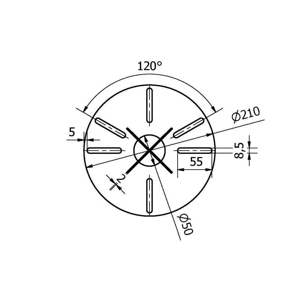 Erdspie&szlig; Verankerung 1 | Verzinkt | &Oslash;21cm