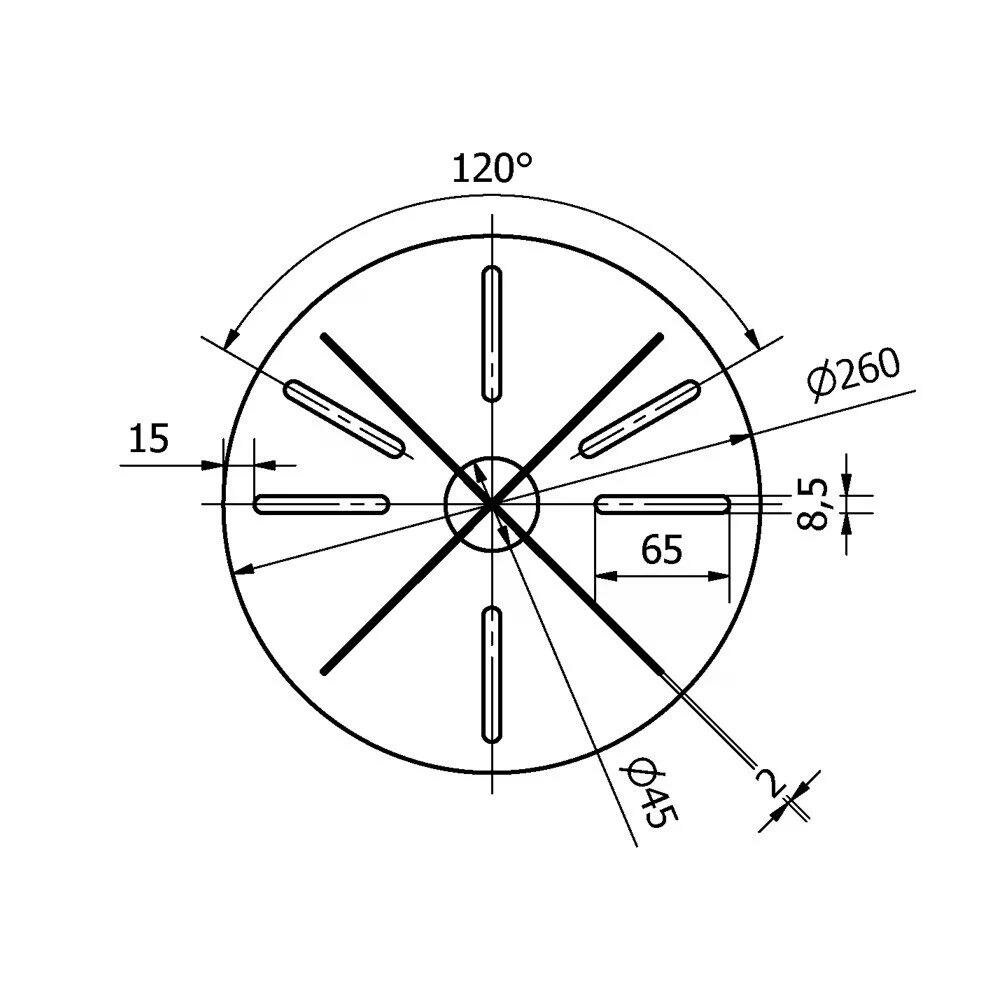 Erdspie&szlig; Verankerung 2 | Verzinkt | &Oslash;26cm