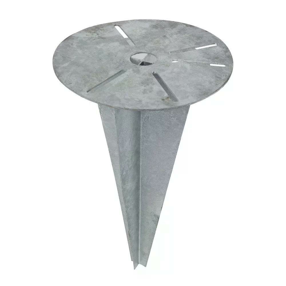 Erdspie&szlig; Verankerung 3 | Verzinkt | &Oslash;30cm
