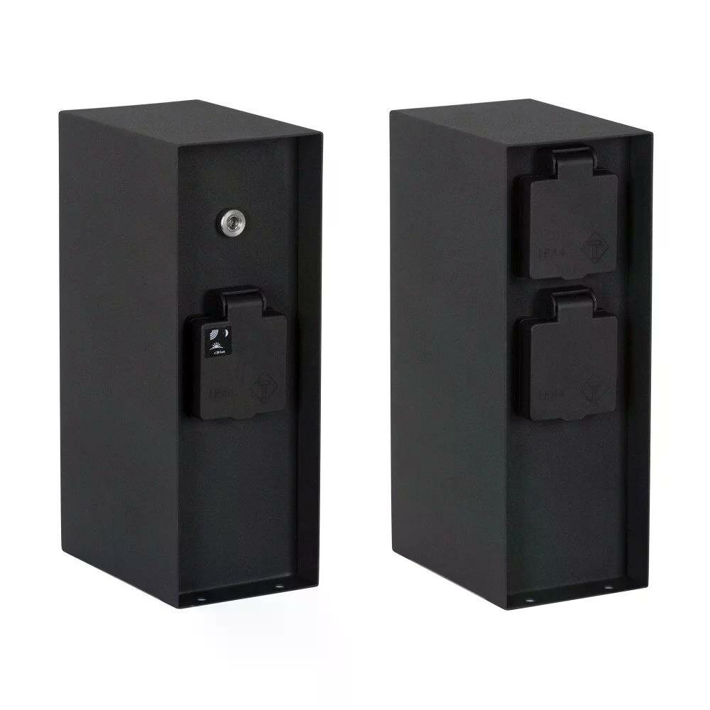 Au&szlig;ensteckdose Charge Sensor | Schwarz | Mit Sensor