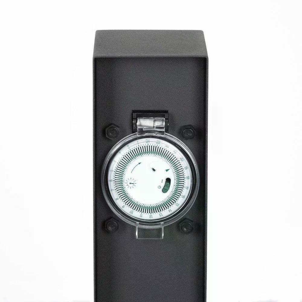 Au&szlig;ensteckdose Charge Timer | Schwarz | Mit Timer