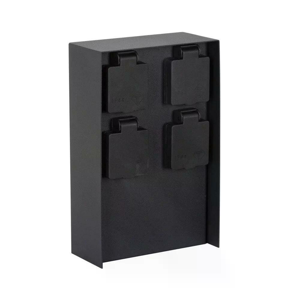 Au&szlig;ensteckdose Charge 4 | Schwarz