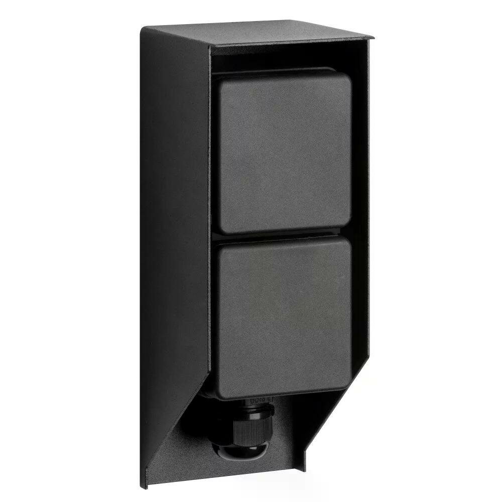 Au&szlig;ensteckdose Double Wall | Schwarz