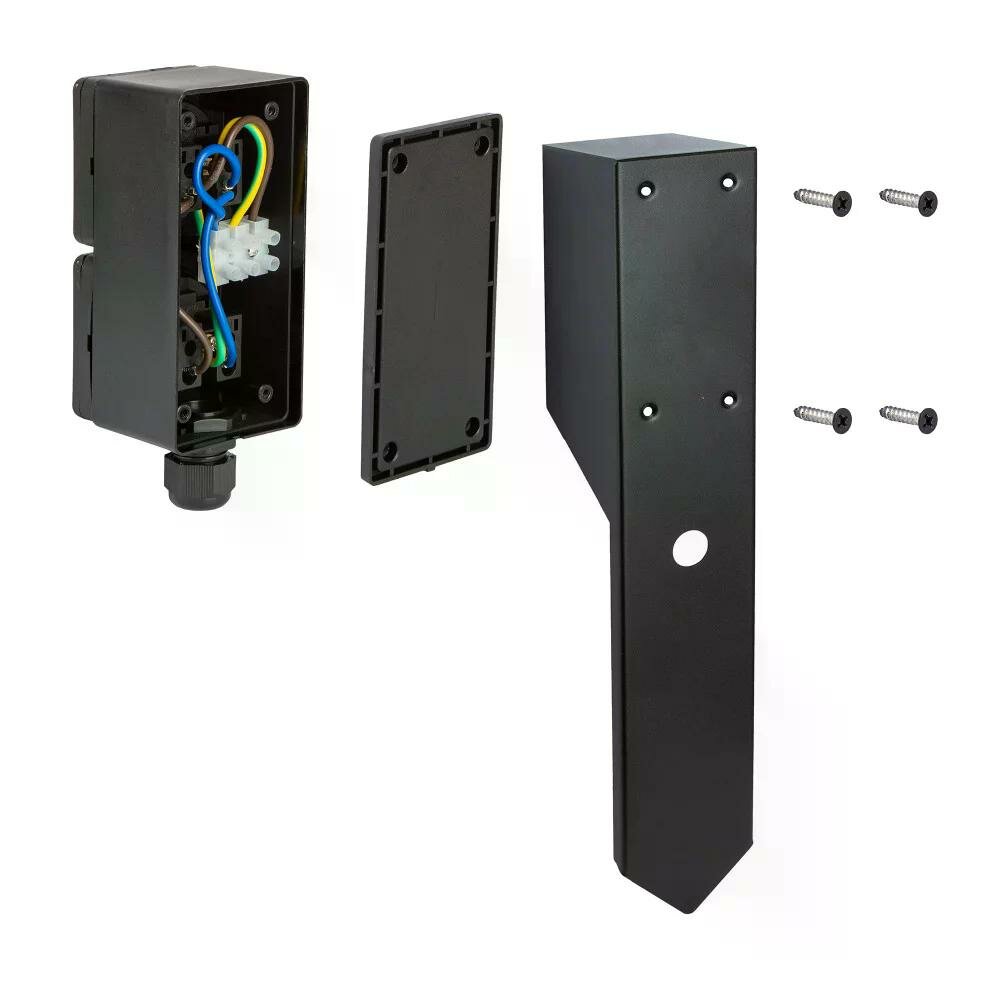 Au&szlig;ensteckdose Double Spike | Schwarz